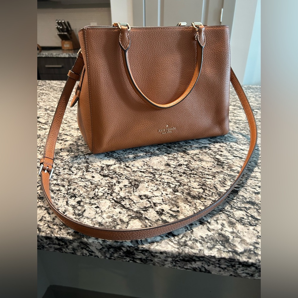 Kate Spade Leila Medium Triple Compartment Satchel Leather